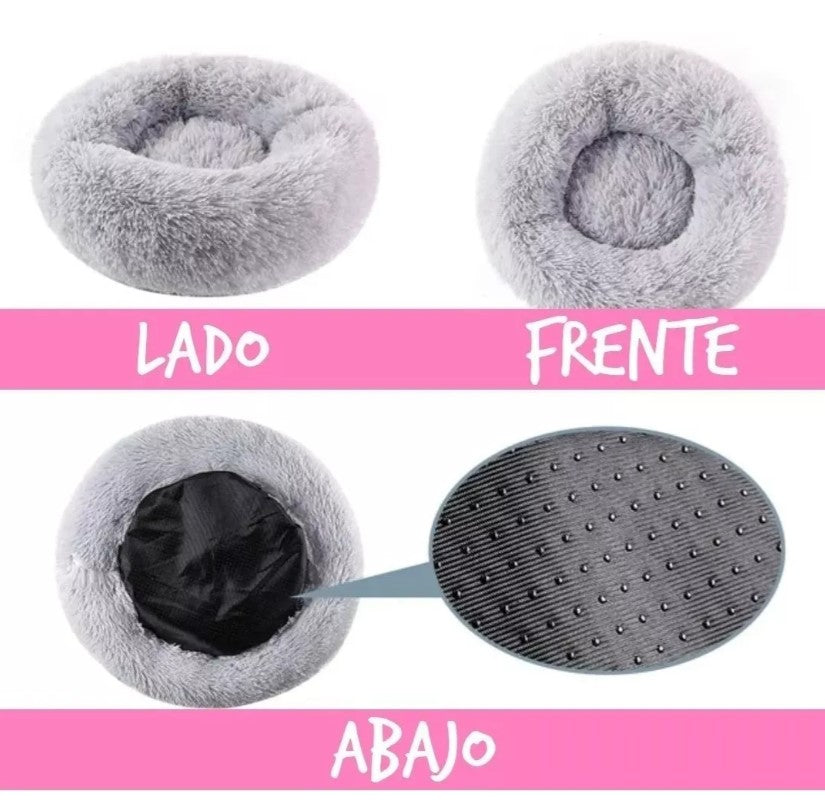 Cama Nube Anti-Estrés - Donut Suave 60cm ☁️💤