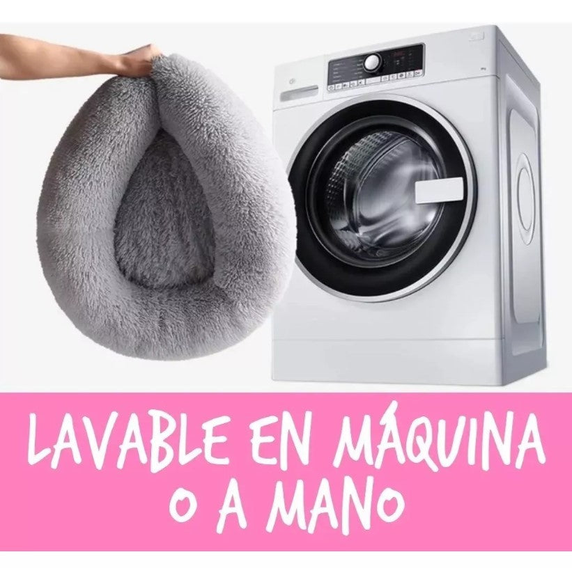 Cama Nube Anti-Estrés - Donut Suave 60cm ☁️💤
