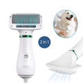 Secador y Cepillo 2 en 1 para Perros y Gatos - Peina, Seca y Quita Nudos 300W