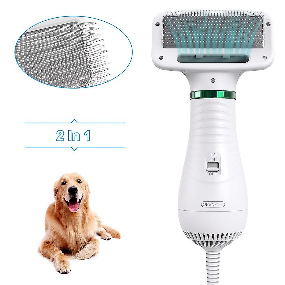Secador y Cepillo 2 en 1 para Perros y Gatos - Peina, Seca y Quita Nudos 300W