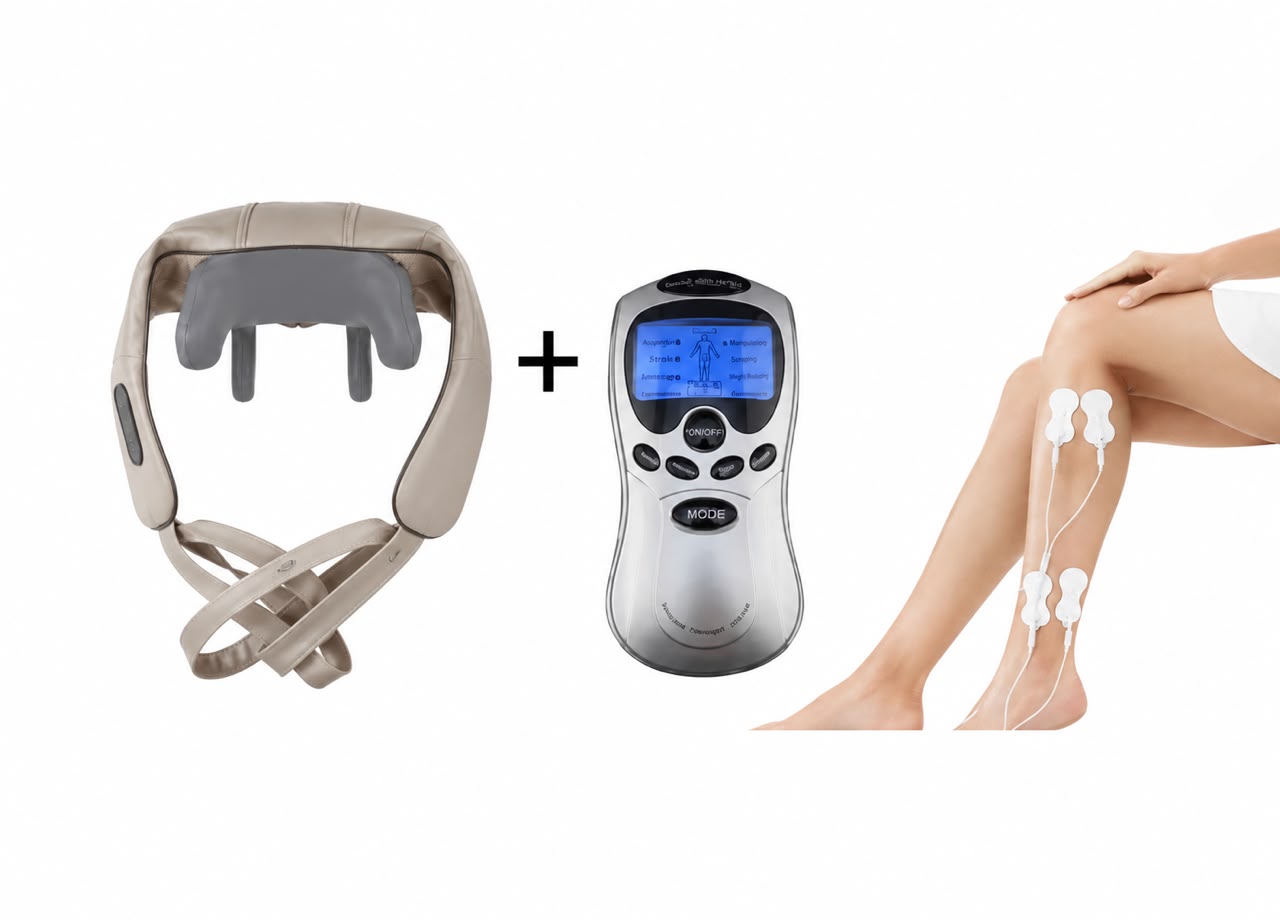 MASAJEADOR+ MAQUINA ELECTROESTIMULADOR